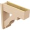 Ekena Millwork 8-in W x 24-in D x 24-in H Balboa Block Rough Cedar Woodgrain TimberThane Outlooker, Primed Tan OUTUR080X24X24BOA44RCPR - alternate 2